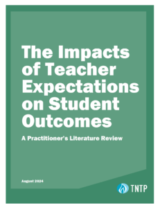 The Impacts of Teacher Expectations on Student Outcomes - Cover